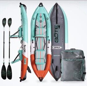Bote Zeppelin Tandem Native Aqua Inflatable Kayak {GM0182}